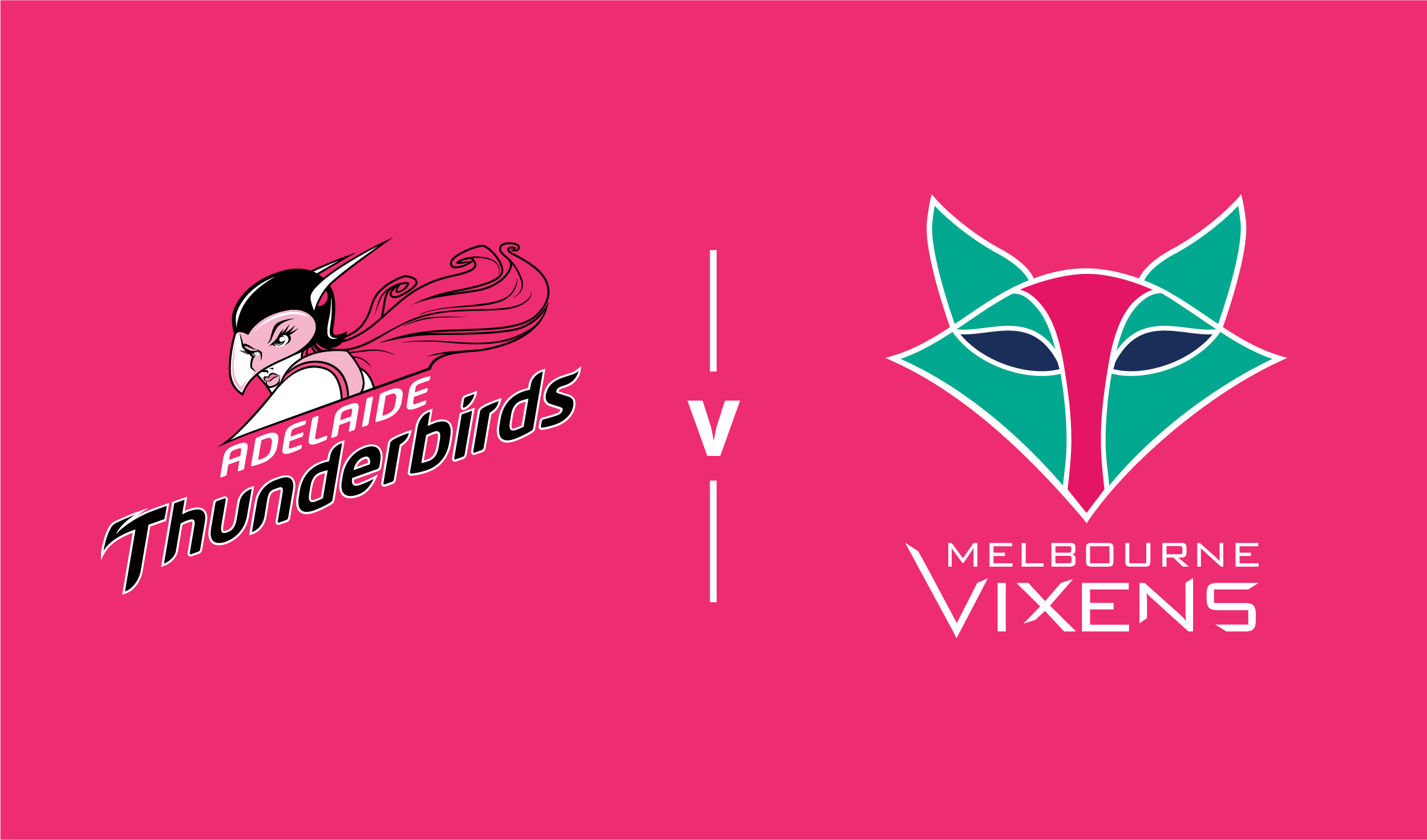 Round 12 v Melbourne Vixens Adelaide Thunderbirds 2025 V-twin Vixens Calendar